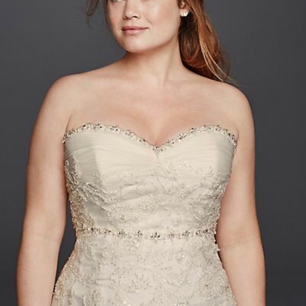 NWT Melissa Sweet IVORY Tulle wedding dress 10 - Picture 4 of 6